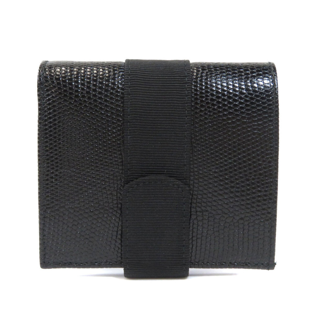 Salvatore Ferragamo Wallet Bi Leather Vara fold Black